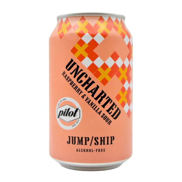 Jump Ship X Pilot Beer Uncharted 0% Raspberry and Vanilla Sour