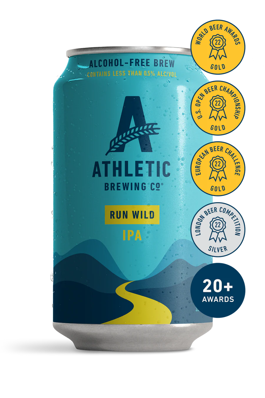 Athletic Brewing Co. Run Wild IPA 0.5%